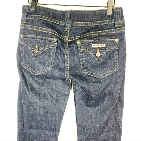 Hudson dark wash signature bootcut leg low rise five packet jeans size 27 - Picture 5 of 6